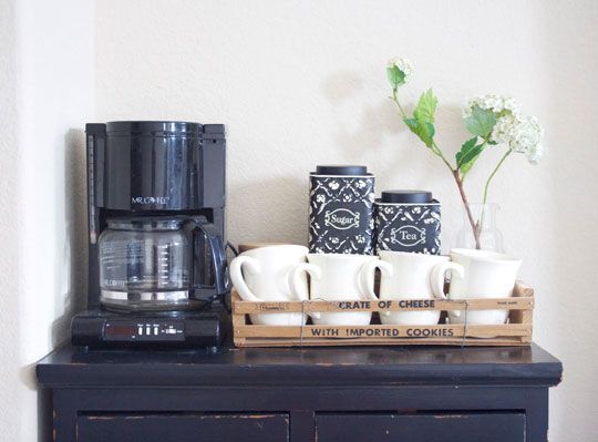 home coffee station little luxuries comfort
